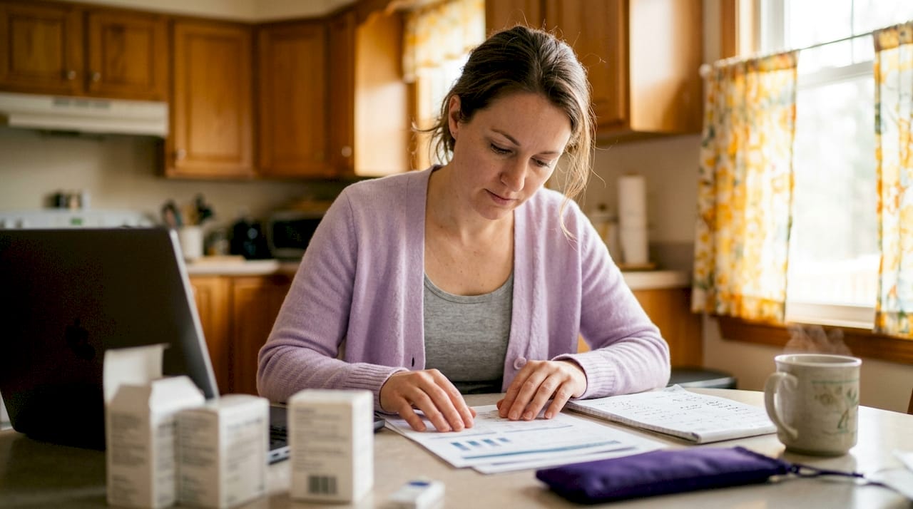 Woman assessing diabetic supply market value