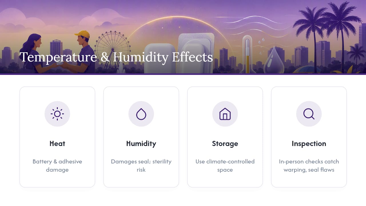 Diagram of temperature and humidity effects on pod resale