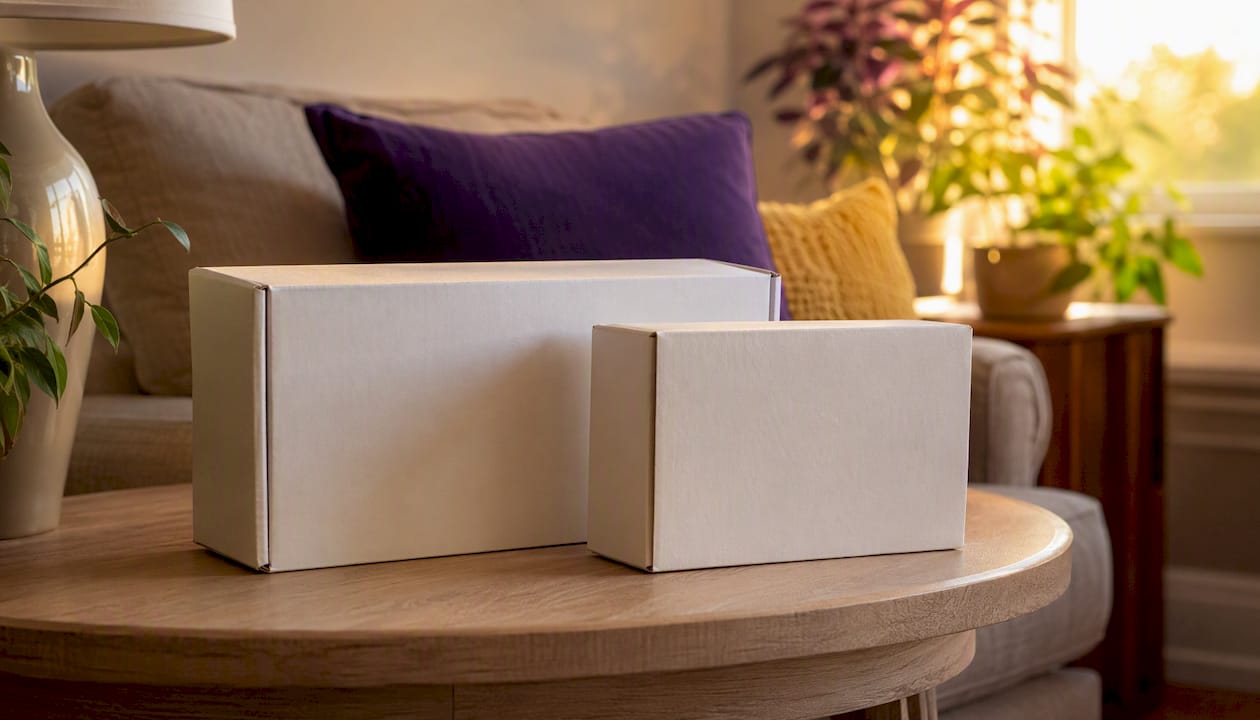 Two different sealed sensor boxes side-by-side