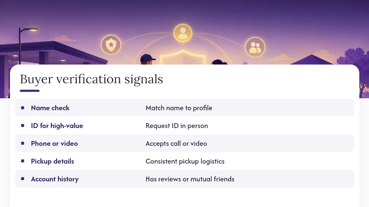 Five signals for checking buyer identity