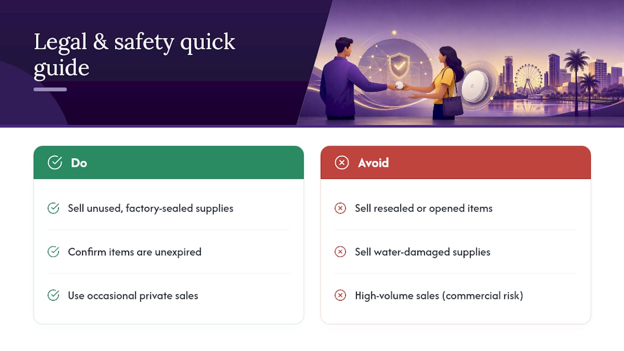 Are There Legal or Safety Limits on Selling Diabetic Supplies? — overview diagram