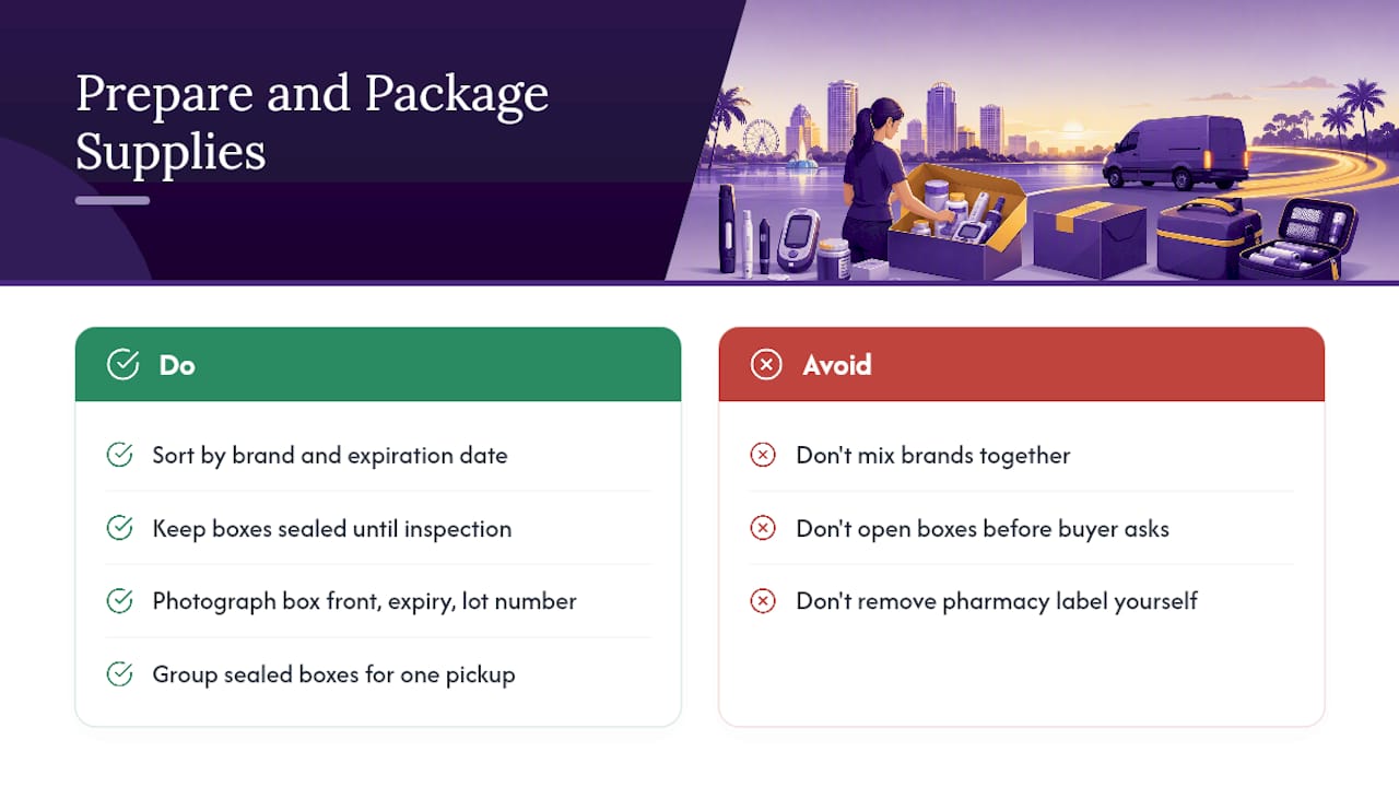 How to Prepare and Package Supplies Before You Sell — overview diagram