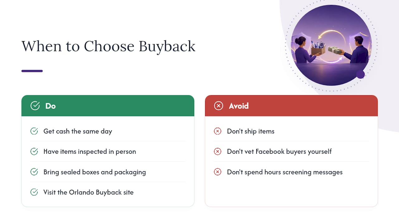 How Orlando Diabetic Supplies Buyback Gets You Paid the Same Day — overview diagram