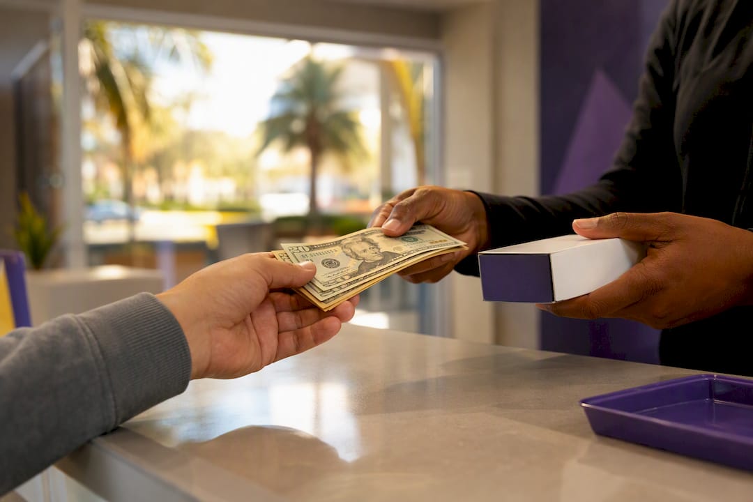 Same-day cash exchange for sealed diabetic supplies