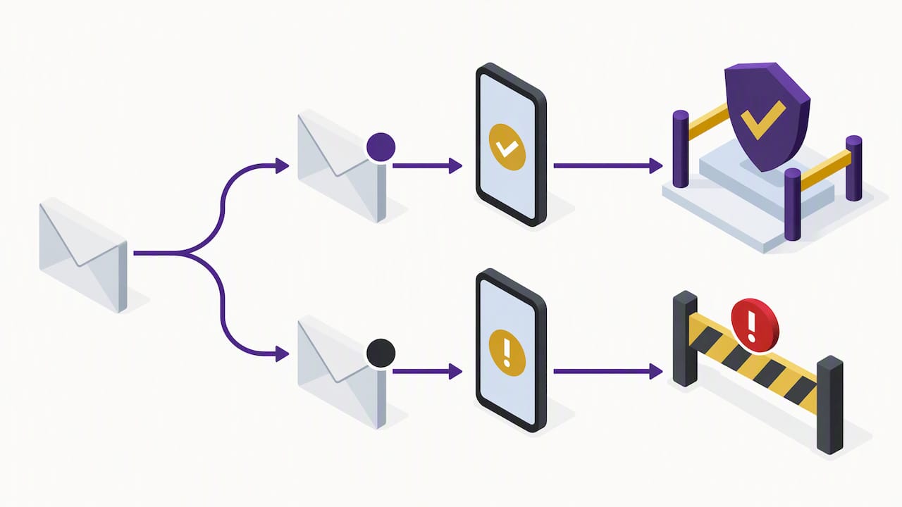 Illustration of checking payment messages for spoofing