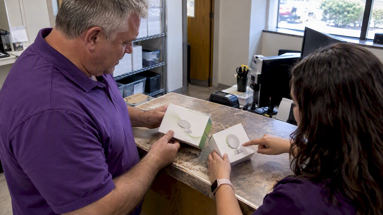 Sealed Dexcom sensor cartons being verified