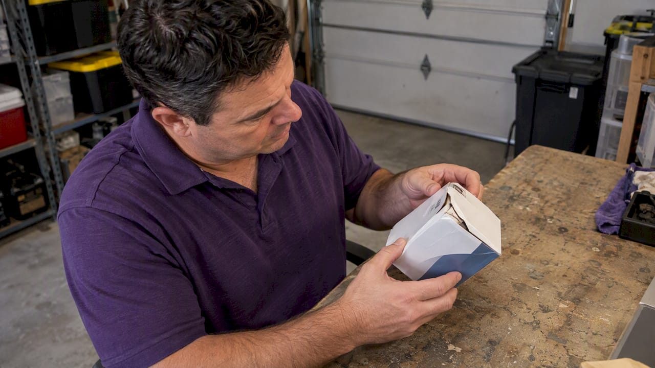Seller checks a damaged diabetic supply carton