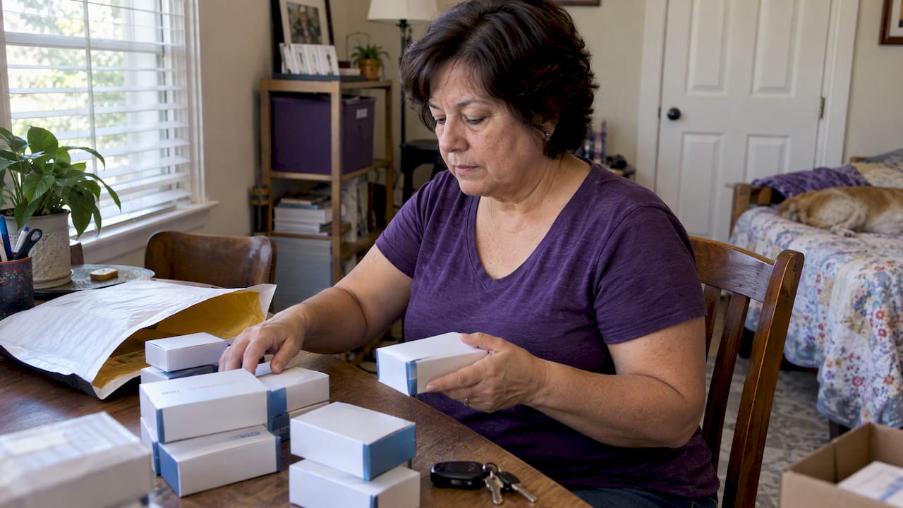 Seller weighing local and online test strip options