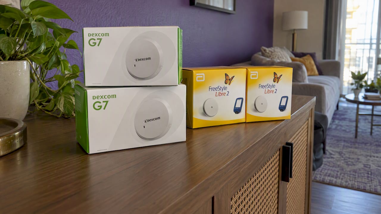 Sealed Dexcom and Libre sensor packages